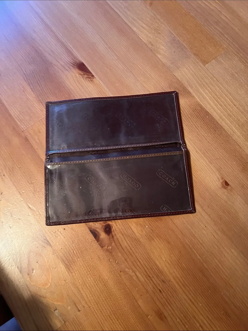 Women’s check book cover